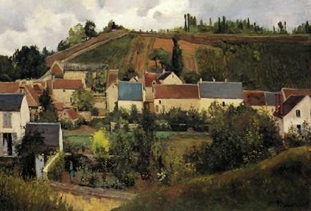 Wall Art Painting id:188043, Name: View Of LHermitage Jalais Hills Pontoise 1867, Artist: Pissarro, Camille