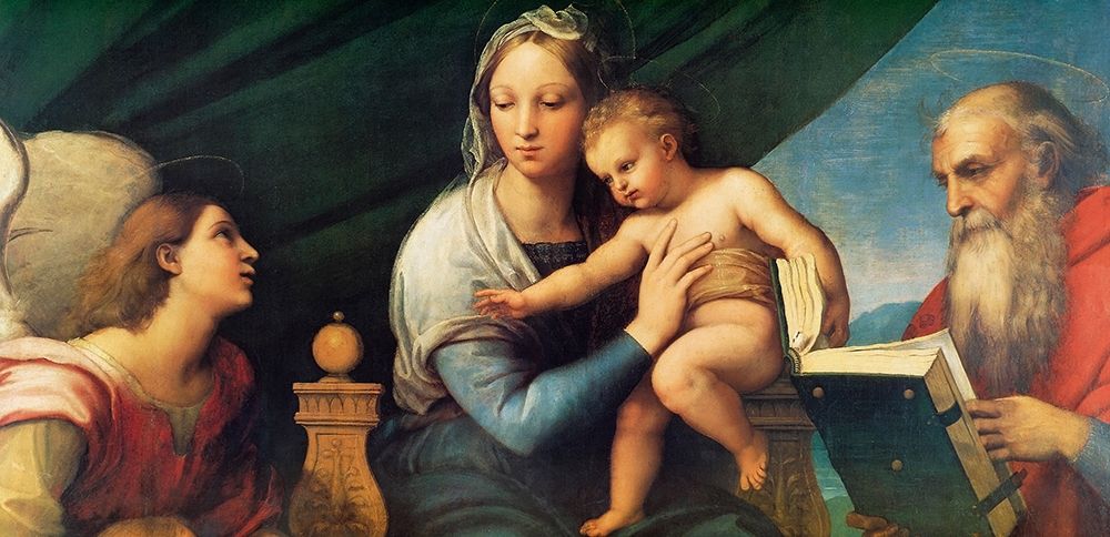 Wall Art Painting id:268419, Name: Madonna And Child, Artist: Raphael