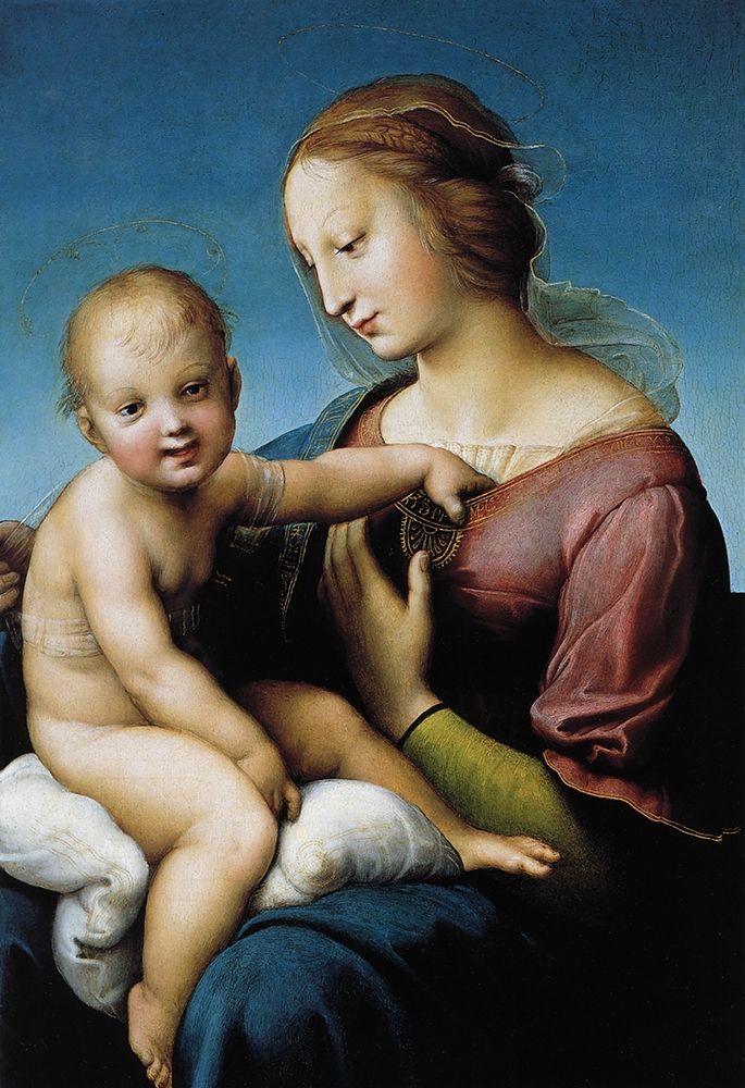 Wall Art Painting id:268423, Name: Madonna And Child 8, Artist: Raphael