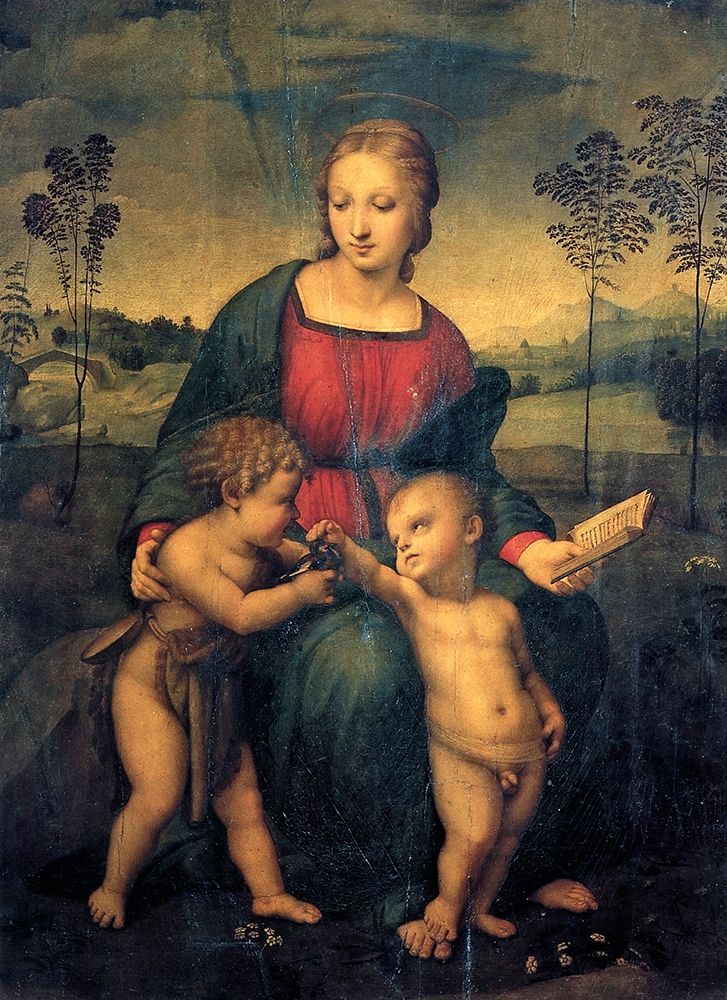 Wall Art Painting id:268425, Name: Madonna And Child With St John 3, Artist: Raphael