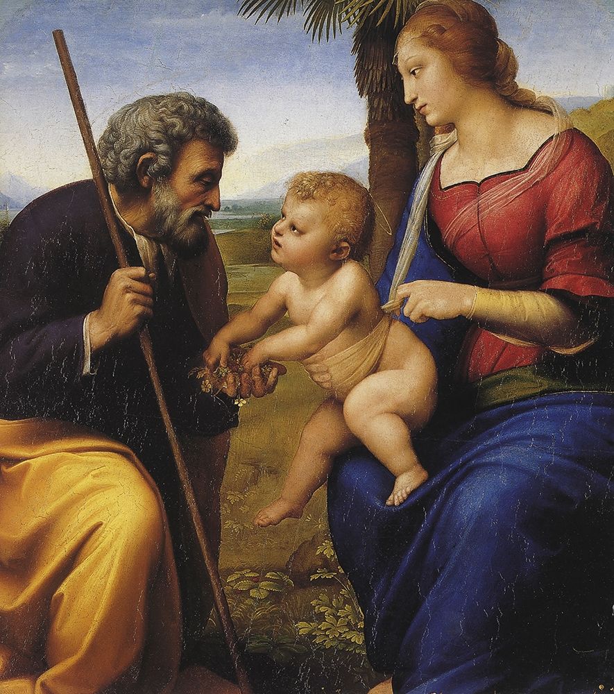 Wall Art Painting id:268426, Name: Madonna Of The Palm Tree Detail, Artist: Raphael