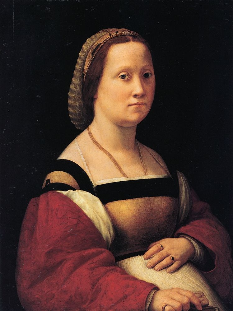 Wall Art Painting id:268427, Name: Portrait Of A Woman, Artist: Raphael