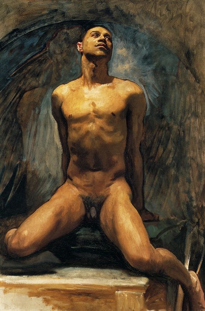 Wall Art Painting id:269126, Name: Nude Study of Thomas E. McKeller, Artist: Sargent, John Singer