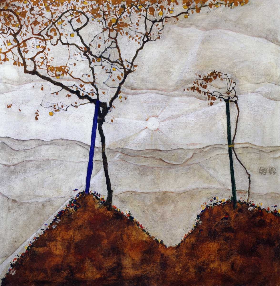 Wall Art Painting id:92896, Name: Autumn Sun I, Artist: Schiele, Egon