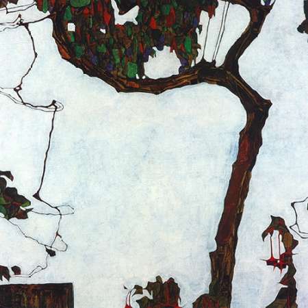 Wall Art Painting id:188091, Name: Autumn Tree With Fuchsias 1909, Artist: Schiele, Egon