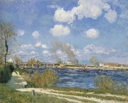 Wall Art Painting id:188144, Name: Bougival, Artist: Sisley, Alfred