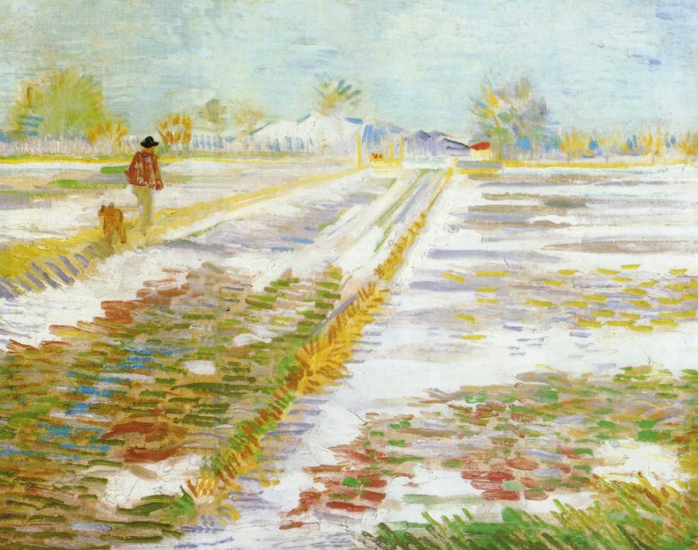 Wall Art Painting id:92930, Name: Landscape Snow, Artist: Van Gogh, Vincent