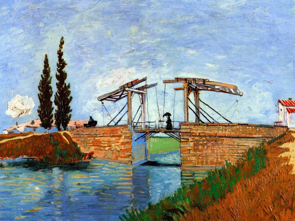 Wall Art Painting id:92933, Name: Lanlois Bridge Arles, Artist: Van Gogh, Vincent