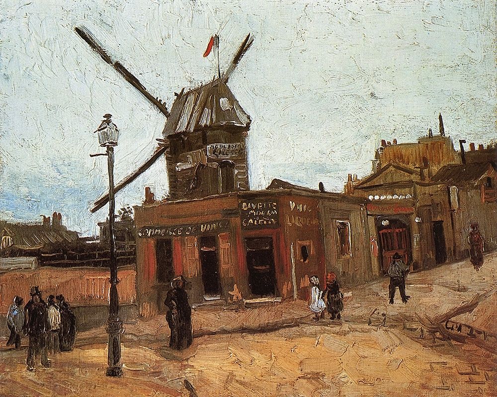 Wall Art Painting id:269869, Name: Le Moulin De La Galette 2, Artist: Van Gogh, Vincent