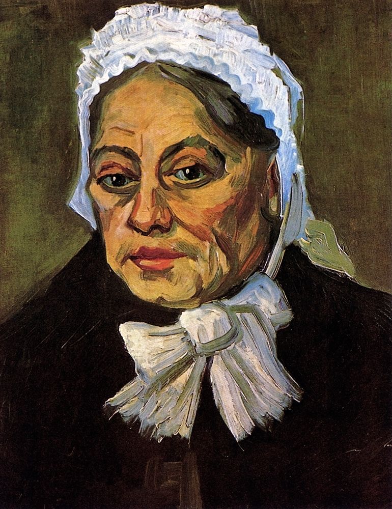 Wall Art Painting id:269880, Name: Old Woman White Cap, Artist: Van Gogh, Vincent