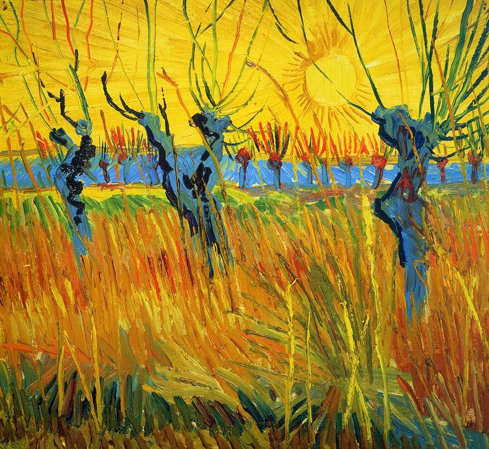 Wall Art Painting id:269915, Name: Willows At Sunset, Artist: Van Gogh, Vincent