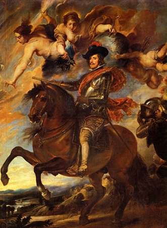 Wall Art Painting id:188209, Name: Allegorical Portrait Of King Philip IV, Artist: Velazquez, Diego