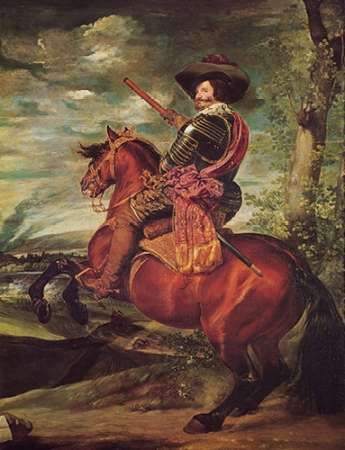 Wall Art Painting id:188218, Name: Equestrian Portrait Of The Count Duke Of Olivares, Artist: Velazquez, Diego