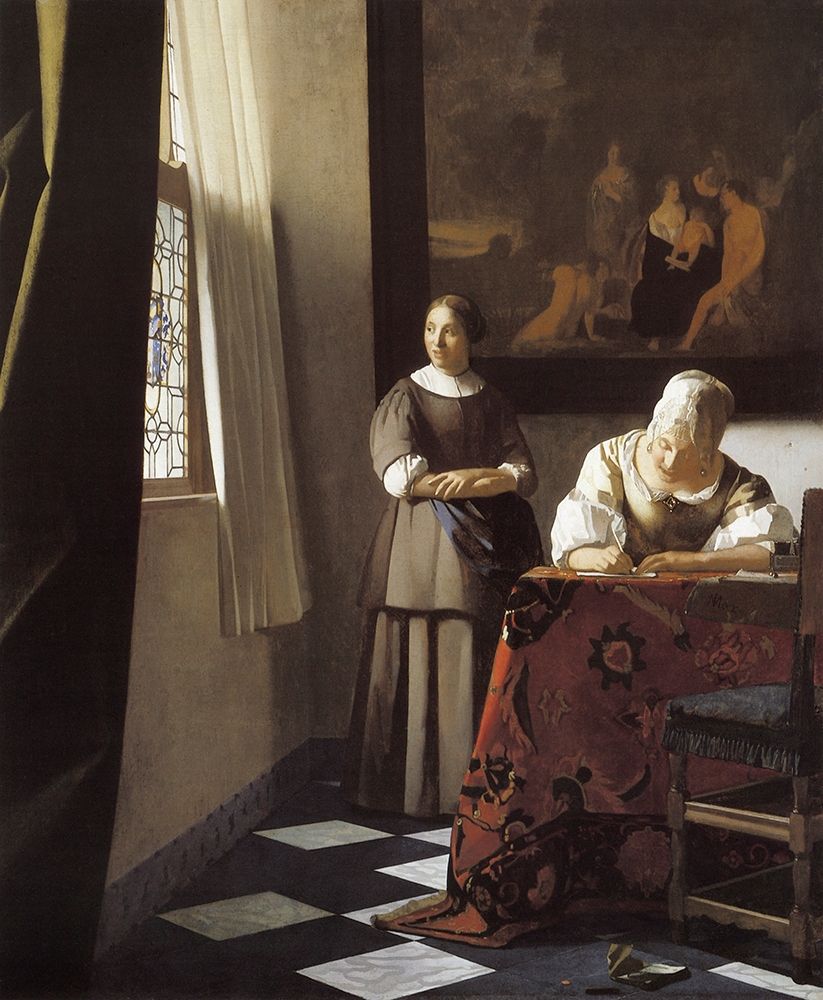 Wall Art Painting id:269993, Name: The Letter, Artist: Vermeer, Johannes