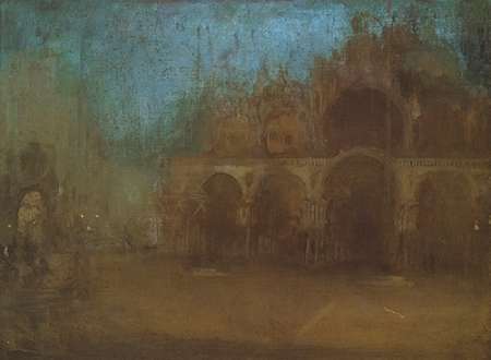 Wall Art Painting id:188294, Name: Nocturne Blue And Gold St Marks Venice 1879, Artist: Whistler, James McNeill