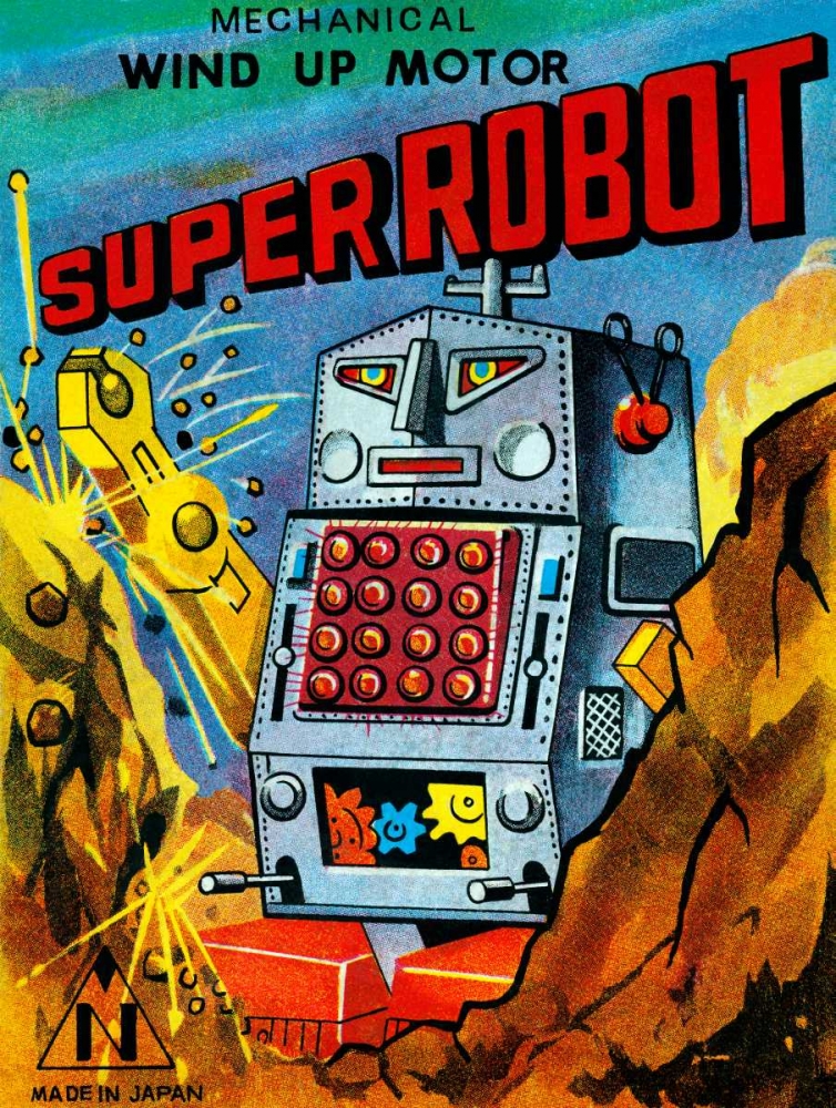 Wall Art Painting id:96456, Name: Super Robot, Artist: Retrobot