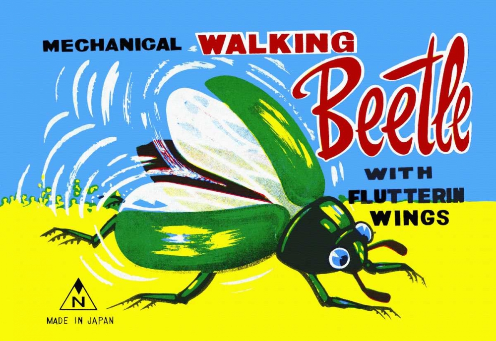 Wall Art Painting id:96501, Name: Mechanical Walking Beetle, Artist: Retrobot