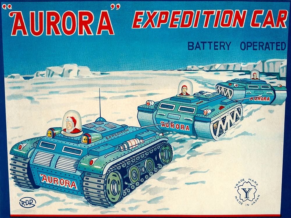 Wall Art Painting id:268918, Name: Aurora Expedition Car, Artist: Retrotrans