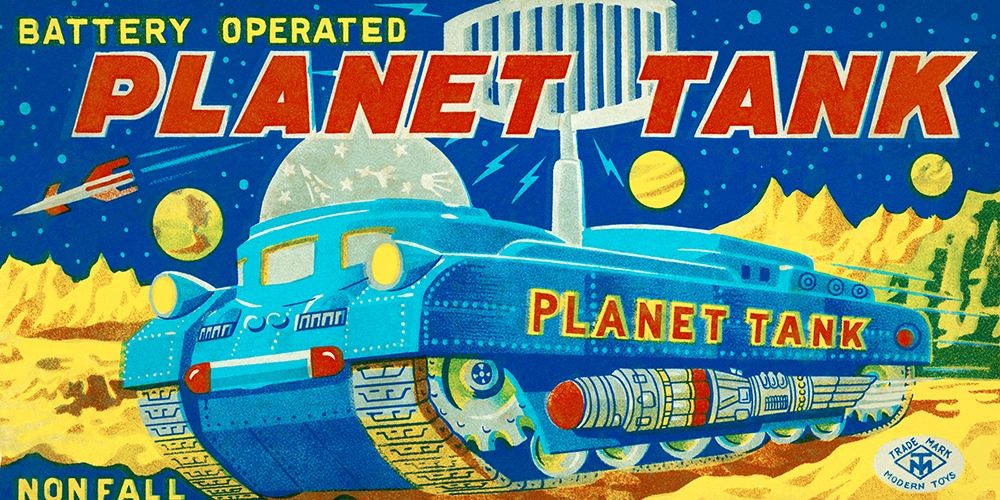 Wall Art Painting id:268935, Name: Planet Tank, Artist: Retrotrans