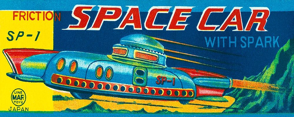 Wall Art Painting id:268938, Name: SP-1 Friction Space Car, Artist: Retrotrans