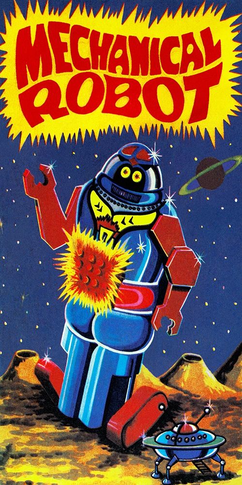 Wall Art Painting id:268617, Name: Mechanical Robot, Artist: Retrobot