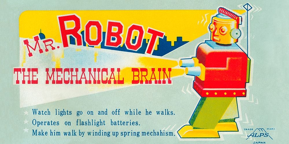 Wall Art Painting id:268644, Name: Mr. Robot: The Mechanical Brain, Artist: Retrobot