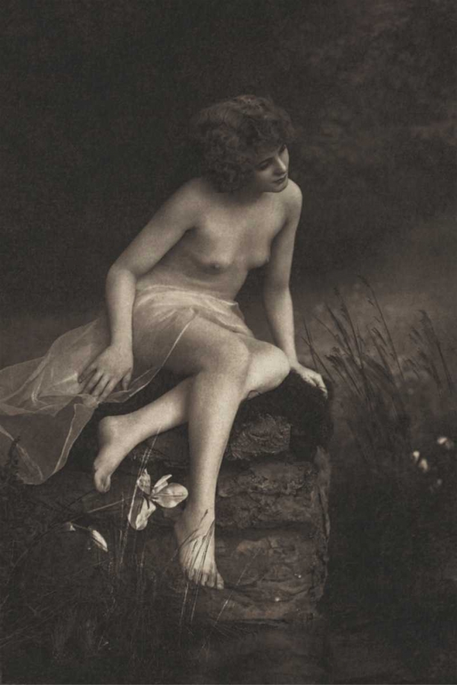 Wall Art Painting id:97009, Name: Beside the Pond, Artist: Vintage Nudes