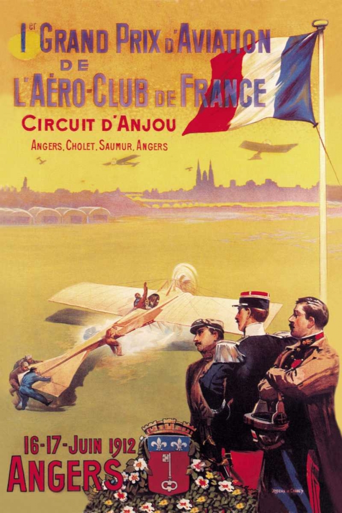 Wall Art Painting id:96725, Name: Grand Prix d Aviation de L Aero-Club de France, Artist: Unknown