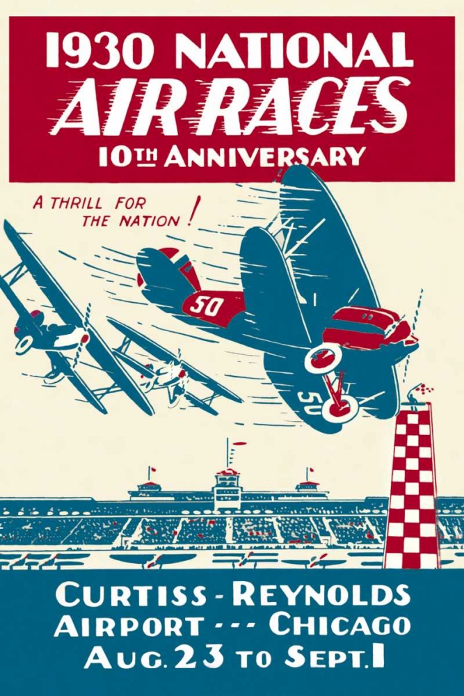 Wall Art Painting id:96731, Name: National Air Races 1930, Artist: Unknown