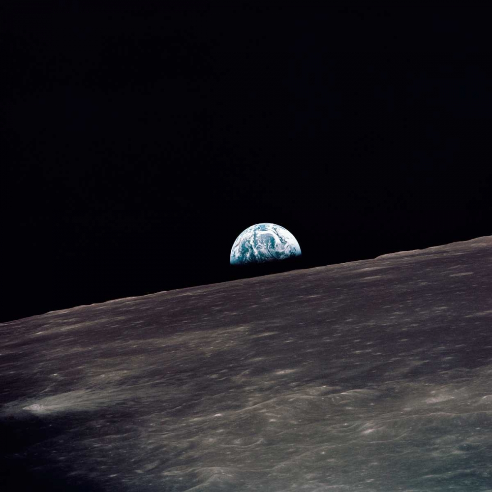 Wall Art Painting id:93043, Name: Earthrise, viewed from Apollo 10, 1969, Artist: NASA
