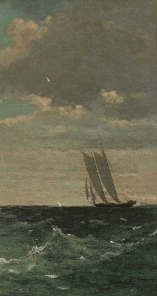 Wall Art Painting id:93069, Name: Breezing Up - right, Artist: Homer, Winslow