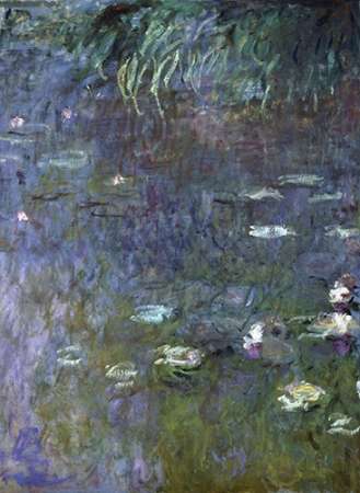 Wall Art Painting id:188456, Name: Water Lilies: Morning, c. 1914-26 (right), Artist: Monet, Claude
