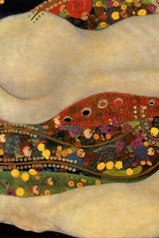 Wall Art Painting id:93083, Name: Sea Serpents V - left, Artist: Klimt, Gustav