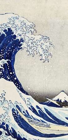 Wall Art Painting id:188463, Name: The Great Wave of Kanagawa (center), Artist: Hokusai