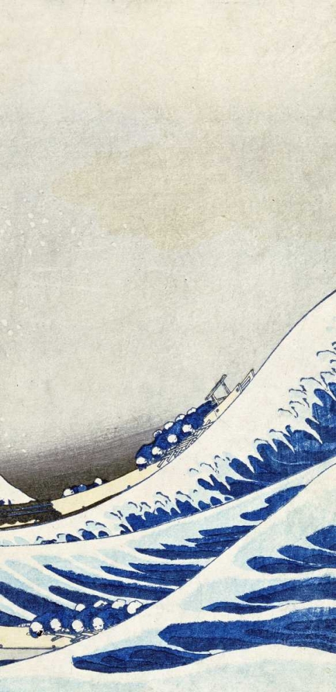 Wall Art Painting id:93090, Name: The Great Wave of Kanagawa - right, Artist: Hokusai