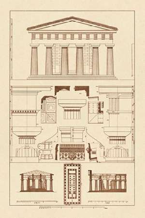 Wall Art Painting id:188525, Name: Temple of Vintageeidon at Paestum, Artist: Buhlmann, J.