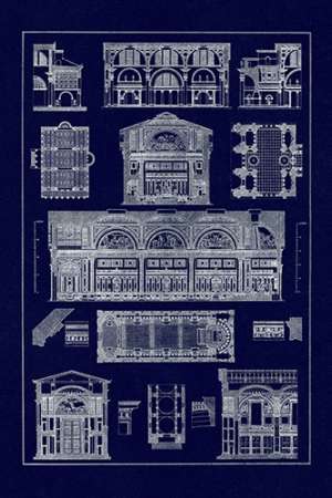 Wall Art Painting id:188561, Name: Interiors With Cross Vaults and Cupola Vaulting (Blueprint), Artist: Buhlmann, J.