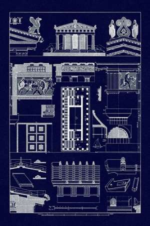 Wall Art Painting id:188621, Name: Temple of Athene and Theseus, PolyMuseumome (Blueprint), Artist: Buhlmann, J.