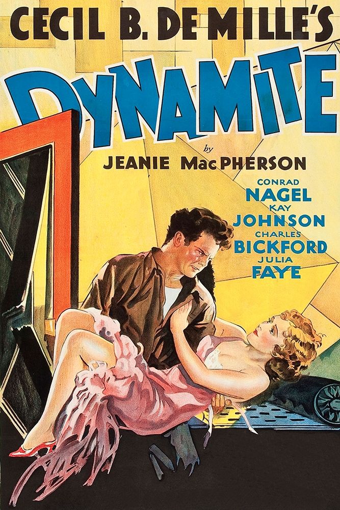 Wall Art Painting id:269740, Name: Vintage Film Posters: Dynamite, Artist: Unknown