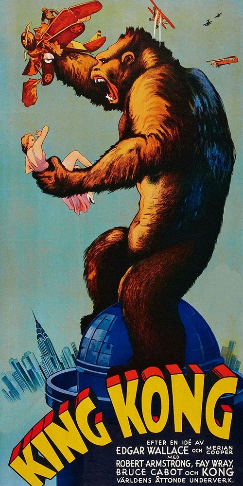 Wall Art Painting id:269745, Name: Vintage Film Posters: King Kong, Artist: Unknown
