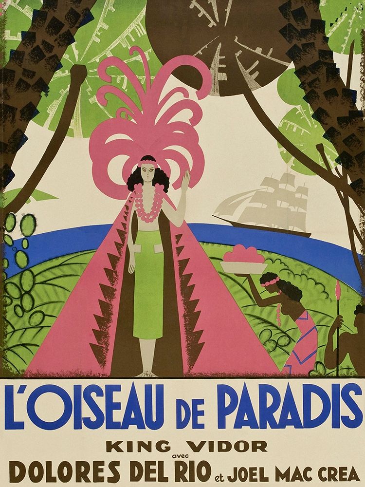 Wall Art Painting id:269756, Name: Vintage Film Posters: Bird of Paradise Loiseau de Paradis, Artist: Unknown