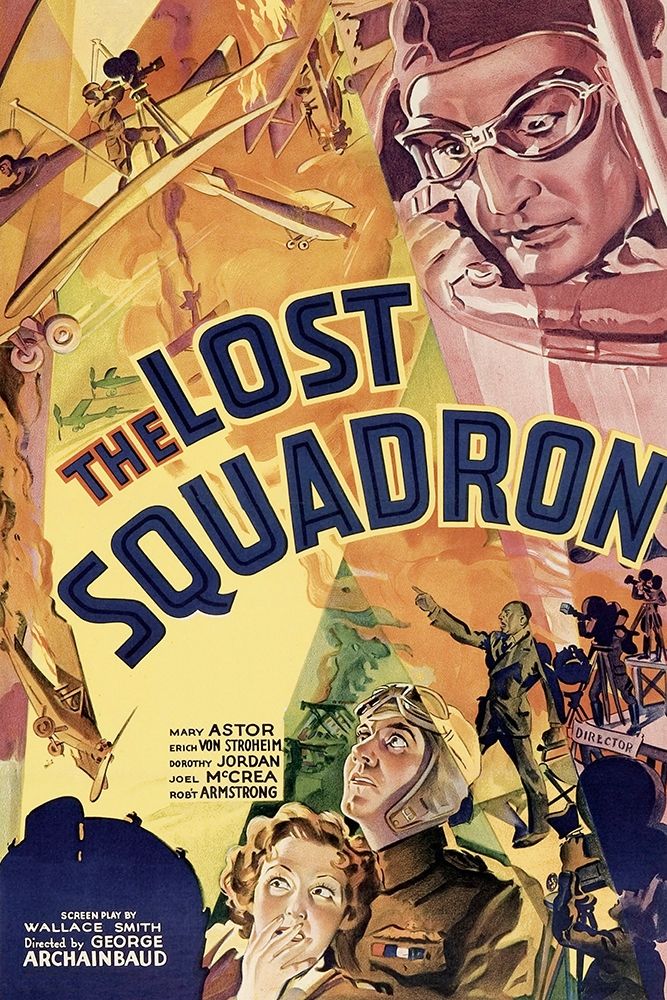 Wall Art Painting id:269761, Name: Vintage Film Posters: Lost Squadron, Artist: Unknown