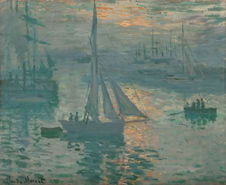 Wall Art Painting id:188808, Name: Sunrise (Marine), Artist: Monet, Claude