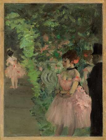 Wall Art Painting id:189068, Name: Dancers Backstage, 1876/1883, Artist: Degas, Edgar