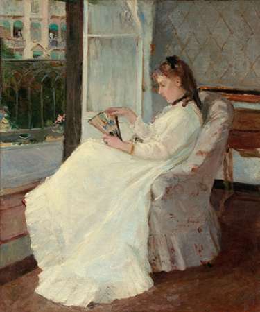 Wall Art Painting id:189070, Name: The Artists Sister at a Window, 1869, Artist: Morisot, Berthe