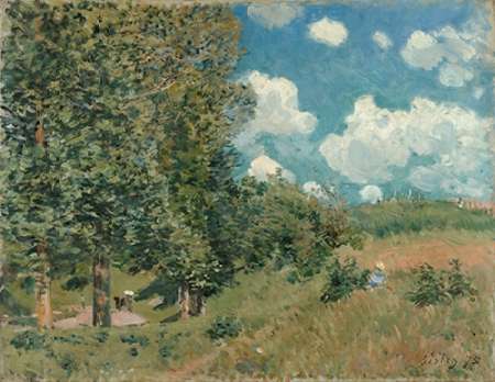 Wall Art Painting id:189079, Name: The Road from Versailles to Saint-Germain, Artist: Sisley, Alfred