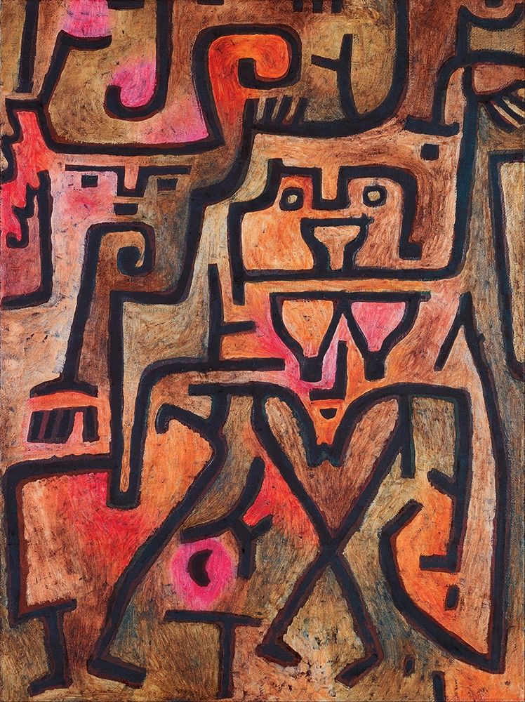 Wall Art Painting id:267798, Name: Forest Witches, 1938, Artist: Klee, Paul