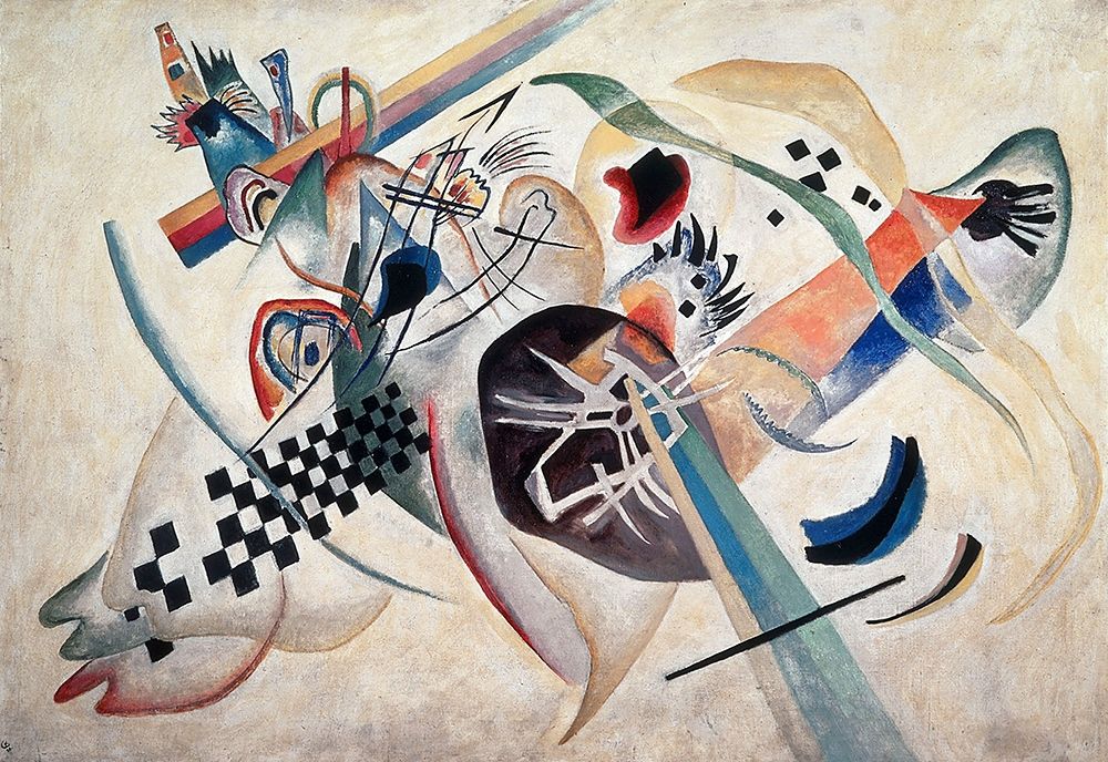 Wall Art Painting id:267758, Name: Composition 224 (On White), 1920, Artist: Kandinsky, Wassily