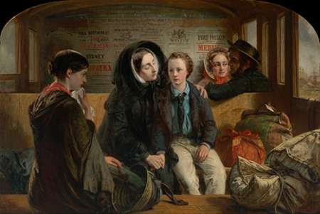 Wall Art Painting id:189134, Name: Second Class - The Parting, 1854, Artist: Solomon, Abraham