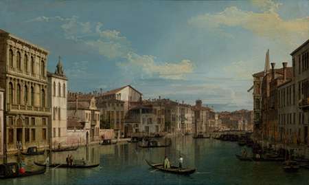 Wall Art Painting id:189142, Name: The Grand Canal in Venice from Palazzo Flangini to Campo San Marcuola, Artist: Canaletto